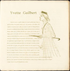 Yvette Guilbert da Henri de Toulouse Lautrec