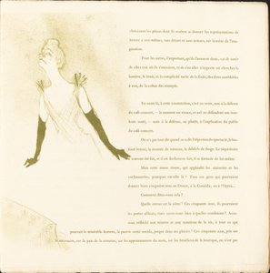 Yvette Guilbert, 1894 da Henri de Toulouse Lautrec