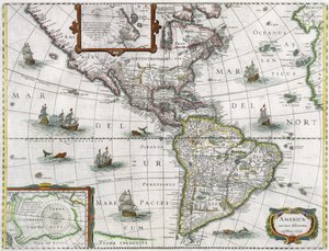 Mappa delle Americhe, 1631