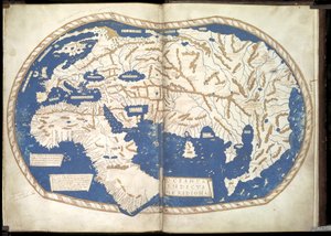 Mappa del mondo, c. 1490 da Henricus Martellus Germanus