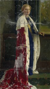 Regina Giuliana dei Paesi Bassi nel suo abito di incoronazione da Henricus Rol