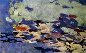 Sabba delle streghe, c.1900 (incisione) da Henriette Goldenberg