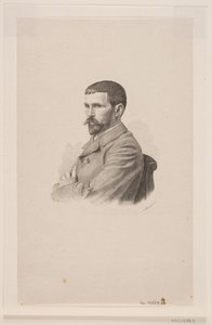 Ritratto del pittore P. A. J. Dagnan-Bouveret da Henrik Arnold Hamilkar Sørensen
