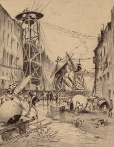 Umani che sezionano macchine da guerra marziane da Henrique Alvim Correa