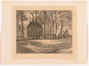 Casa di campagna tra gli alberi da Henriëtte de Vries (signed by artist)