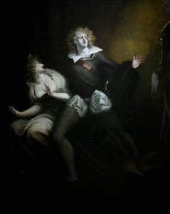 Gertrude, Amleto e il fantasma del padre di Amleto (dettaglio) da Henry (1741 1825) Fuseli