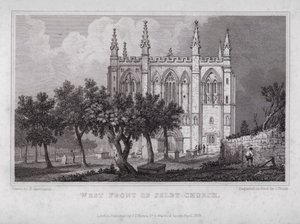 Facciata ovest della chiesa di Selby da Henry (after) Gastineau