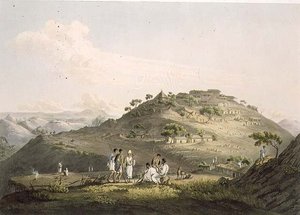 La città di Dixan in Abissinia, inciso da Daniel Havell (1785-1826) 1809 da Henry (after) Salt