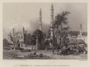 Moschea di Abdool Raheim Kahn, Burhanpur da Henry (after) Warren