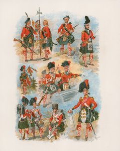42° Royal Highlanders The Black Watch (cromolitografia) da Henry A. Payne