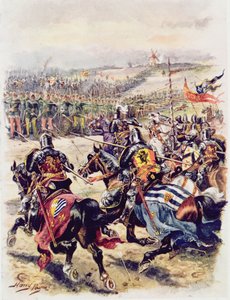 Carica della cavalleria francese, illustrazione per 