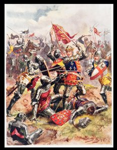 Re Enrico V (1387-1422) Combatte con Valore Eroico, illustrazione da 