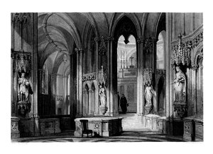 Mausoleo della famiglia Orleans, Cappella di Dreux, Francia, 1875 da Henry Adlard