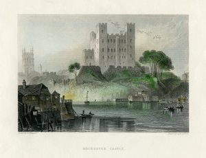 Castello di Rochester, Kent, metà XIX secolo