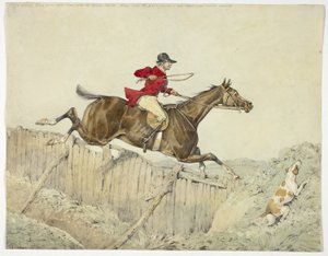 Cavaliere dal manto rosa da Henry Alken