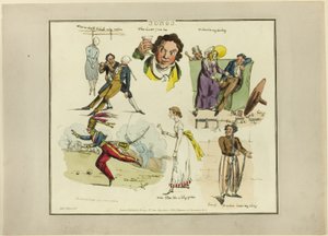 Piatti dalle illustrazioni alle canzoni popolari da Henry Alken