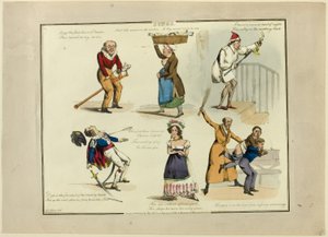 Piatti dalle illustrazioni alle canzoni popolari da Henry Alken
