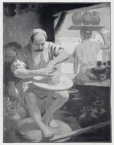 Un vasaio orientale (litografia) da Henry Andrew Harper