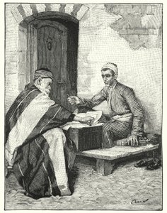Uno scrittore orientale che sigilla una lettera