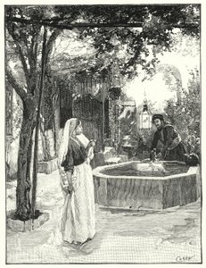 Cortile di una casa a Damasco da Henry Andrew Harper