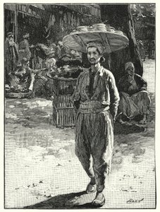 Fornaio orientale con cesto sulla testa da Henry Andrew Harper