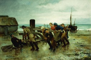 Traino di una nave, 1887