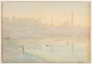 Lago sacro, Karnak, 1905
