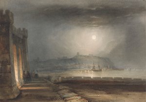 Porto di Scarborough, Yorkshire - Chiaro di luna