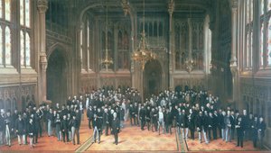 Lobby dei membri, Parlamento, 1872-73 da Henry Barraud