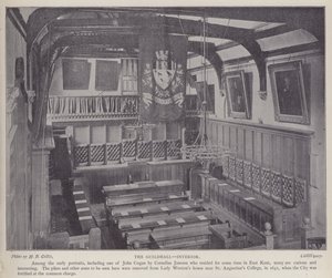Interno della Guildhall, Canterbury, Kent da Henry Beauchamp Collis