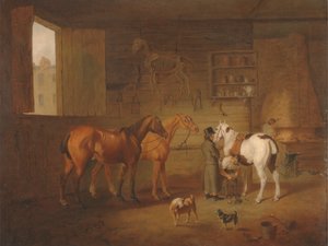La bottega del fabbro da Henry Bernard Chalon
