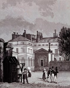 Veduta della Scuola Politecnica nel XVIII secolo da Henry Berthoud