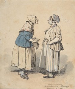 Le due comari, 1832 da Henry Bonaventure Monnier