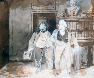 Due personaggi da Henry Bonaventure Monnier