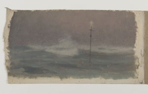 Croce e onda, Bretagna, circa 1905 da Henry Brokman Knudsen