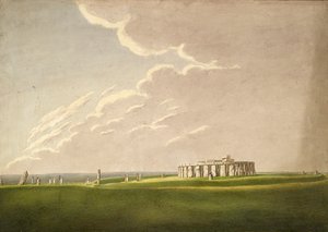 Il Grande Tempio Antediluviano di Stonehenge: nel suo stato originale dal Nord, 1824-1839 da Henry Browne