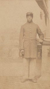 Carte-de-visite di un soldato dell