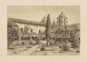 Giardino, Missione Santa Barbara da Henry Chapman Ford