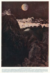 Un paesaggio sulla Luna da Henry Charles Seppings Wright