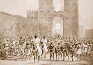 Ingresso di Ciro a Babilonia, illustrazione da 