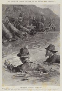 La fuga dei Capitani Haldane e Le Mesurier da Pretoria da Henry Charles Seppings Wright
