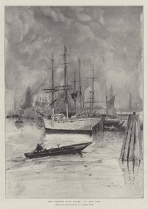 Lo sciopero dei portuali di Amburgo, un porto inattivo da Henry Charles Seppings Wright
