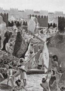 I Persiani Assaltano la Cittadella di Babilonia da Henry Charles Seppings Wright