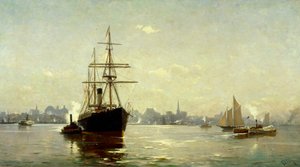 Il porto di New York da Henry Chase