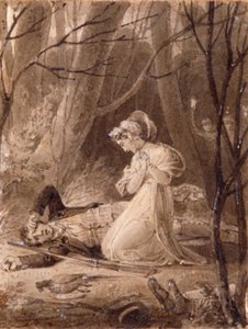 Scena da Tales of the Hall di George Crabbe da Henry Corbould