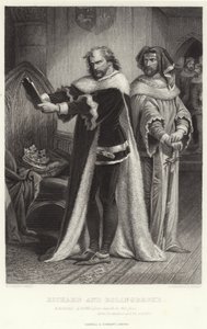 Riccardo e Bolingbroke, Re Riccardo II, Atto IV, Scena I da Henry Courtney Selous