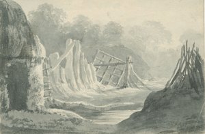 Lichfield - Edial: disegno a seppia, nd [1788-1855] da Henry Curzon Allport