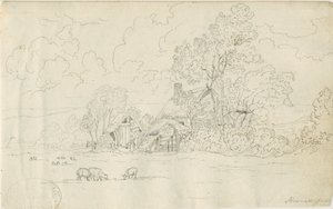 Chiesa di Stonnall: disegno a penna, 20 giu 1813