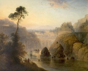 Sul Tevere, Italia da Henry Dawson