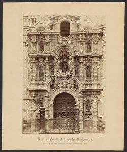 Facciata della chiesa di San Augustin, Lima da Henry DeWitt Moulton